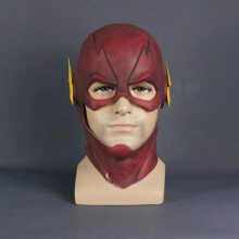 The Flash Maschera Cosplay Barry Allen Full Face Latex Mask Casco Halloween Props