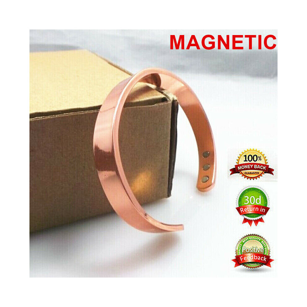GENTS COPPER MAGNETIC BRACELET bangle carpal tunnel arthritis