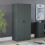 Home Discount (Jasper Green) Riano 2 Door Wardrobe Hanging Rail Shelf Storage 1