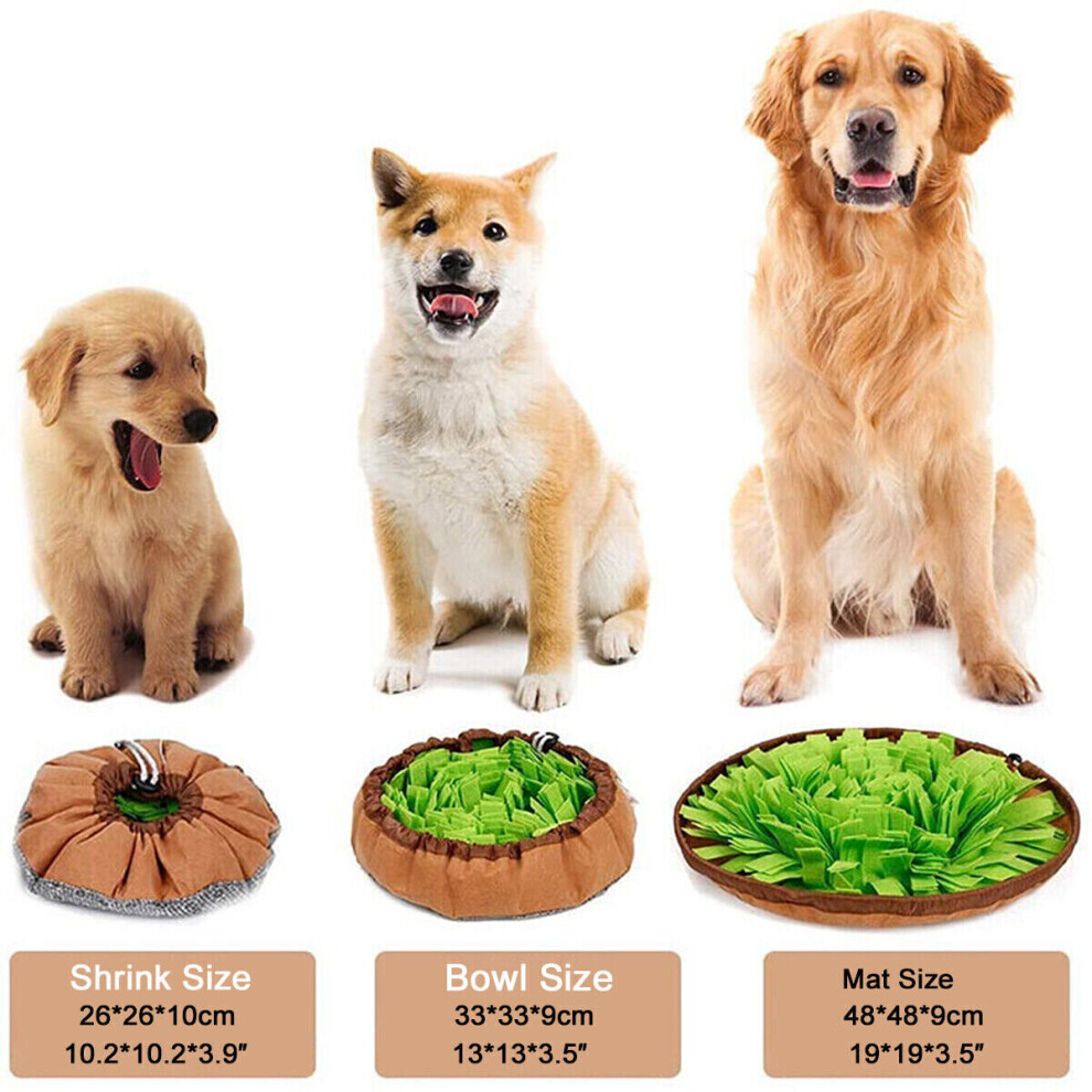 Pet Dog Snuffle Mat Sniffing Treat Foraging Puzzle Feeder Toy Nose Training