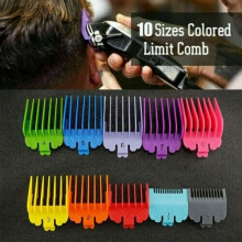 10Pcs Hair Clipper Limit Comb Guide Trimmer Guards Attachment Barber for Wahl