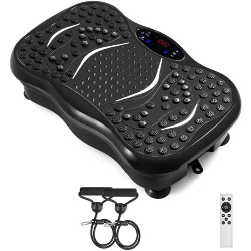 (Black) MAXSTRENGTH Vibration Plate Exercise Machine