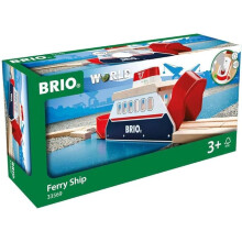 BRIO World - 33569 - Äänen ja valon siirtolaiva - Tarvike puiseen junapiiriin - 3-vuotiaasta alkaen