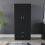 Vida Designs (Black) Riano 2 Door 2 Drawer Wardrobe Bedroom Storage 7