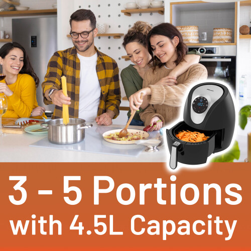 EMtronics EMtronics EMDAF45L Digital Air Fryer 4.5L - Black 1