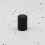 18mm Diameter Matt Black Knurled Textured Cabinet Knob 1