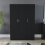 Vida Designs (Black) Riano 3 Door Wardrobe Bedroom Clothes Storage 6