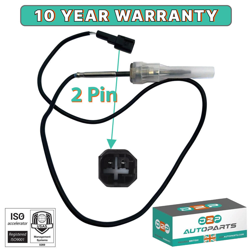 Exhaust Gas Temperature Sensor For Ford Transit V363 Transit Custom 2.2 Tdci 5060414649863