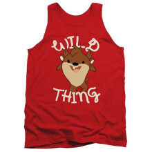 Trevco Sportswear LT254-TK-1 Looney Tunes Wild Thing Kid Adult Tank Top, Red - Small