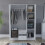 Vida Designs (White) Riano 3 Door 2 Drawer Mirrored Bedroom Wardrobe 9