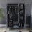 Vida Designs (Grey) Riano 3 Door 2 Drawer Mirrored Bedroom Wardrobe 8