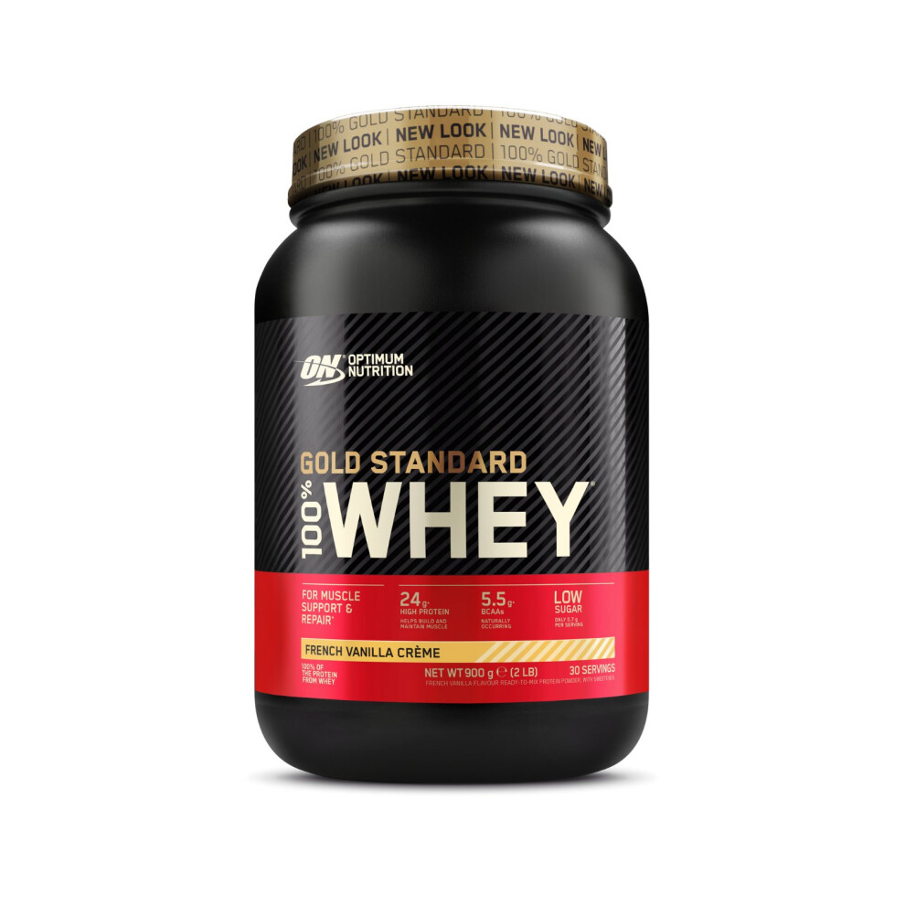 Optimum Nutrition Gold Standard 100% Whey, French Vanilla Creme - 900 Grams