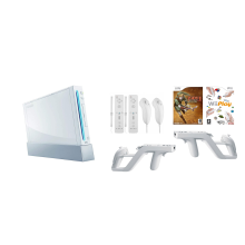 (Link & Wii Play Bundle) CHOOSE BUNDLE Nintendo Wii Gun Zapper Resident Evil Call of Duty Ghost Squad Crossbow Big Game Chicken Shot 007 - Refurbished