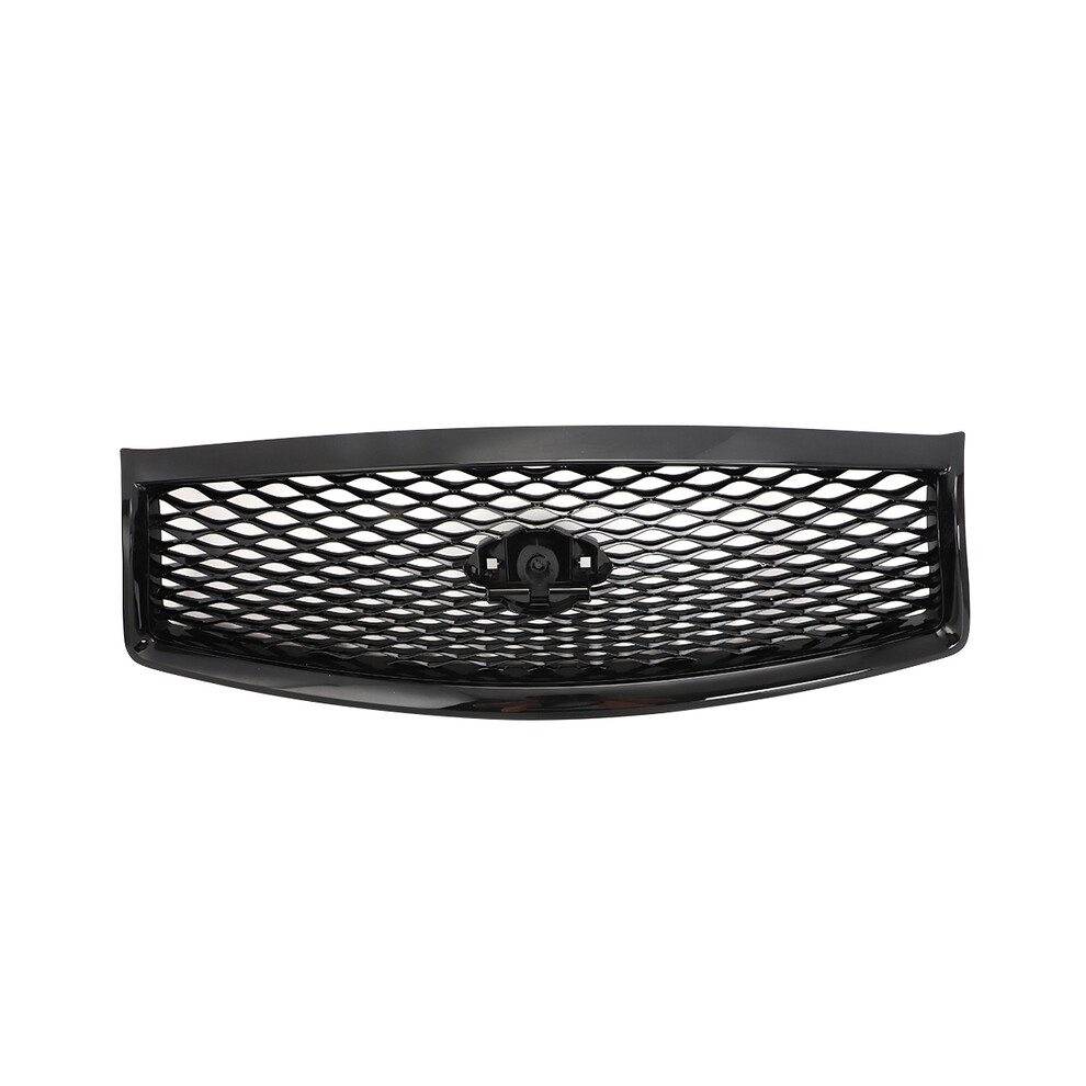 (Black) Gloss Car Front Grille Racing Grill Replacement Mesh Body Kit Upper Bumper Hood Mesh Grid For Infiniti Q50 Q50s Black 9160443694080