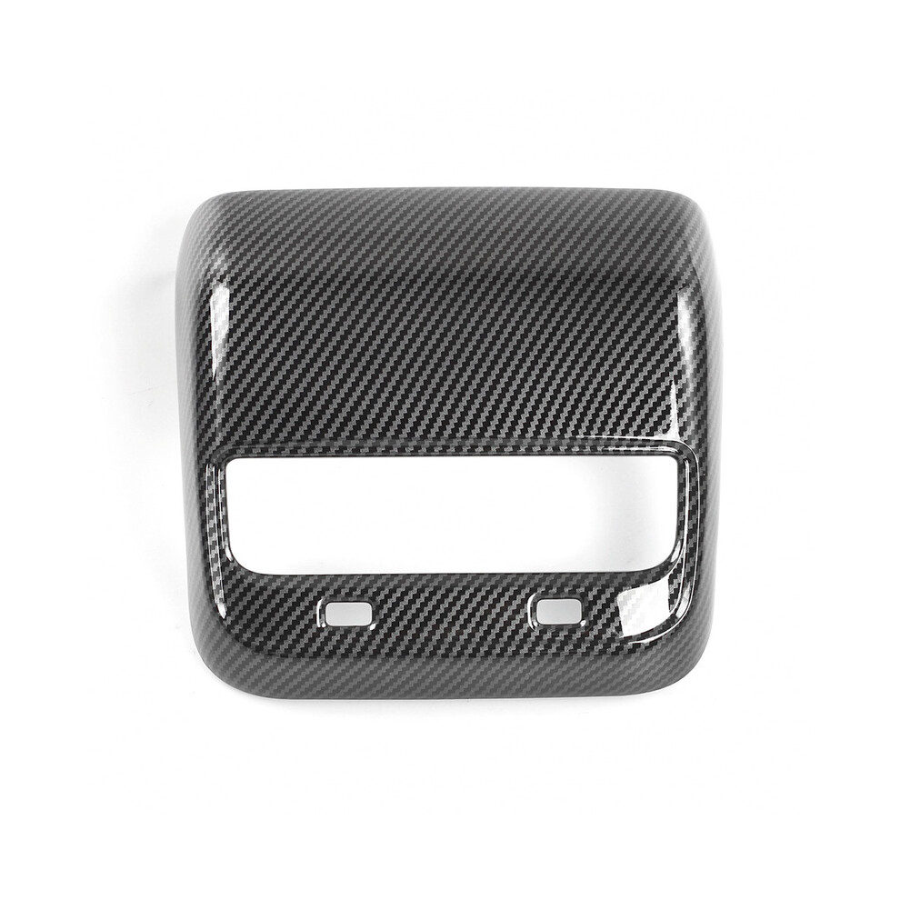 (Bright Carbon Fiber) Carbon Fiber Ac Vents Cover For Tesla Model 3 & Model Y, Rear Center Console Air Vent Trim 9160443715754