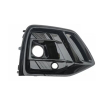 (Black Right) Car Front Bumper Fog Light Grille Grill Cover with ACC Hole For Audi Q5 SQ5 S-Line Sline Sport 2021 2022 2023 Left