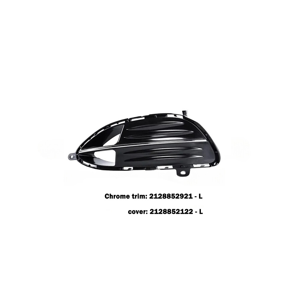 (2128852921 2122) For Mercedes Benz E Class W212 2013 Front Lower Grill Left Right Fog Lamp Cover Chrome Trim 9160443692581