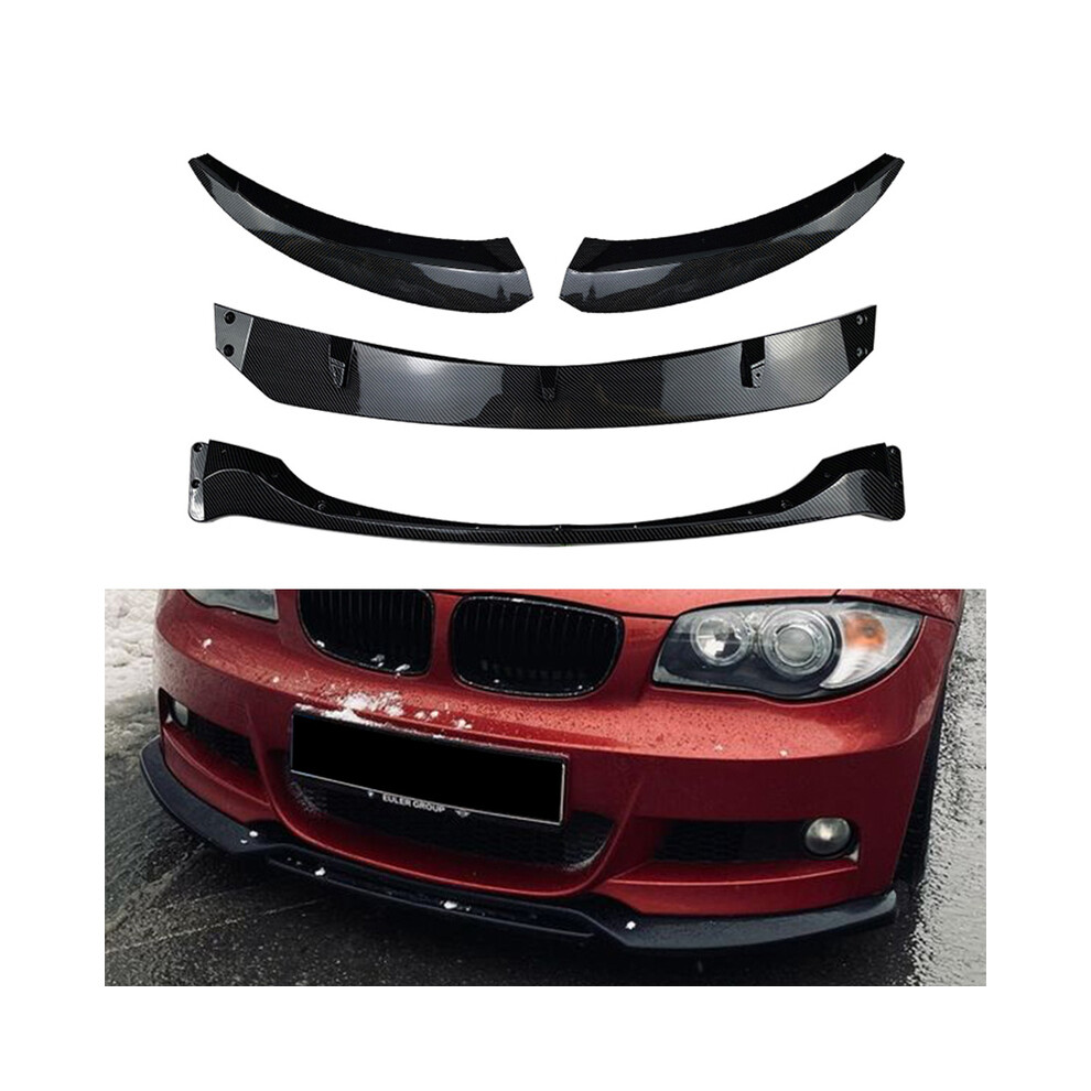(Carbon Fiber) Car Front Bumper Lip Chin Spoiler Splitter Trim For Bmw 1 Series E82 E88 2007 2008 2009 2010 Glossy / Carbon Black 9160443694776