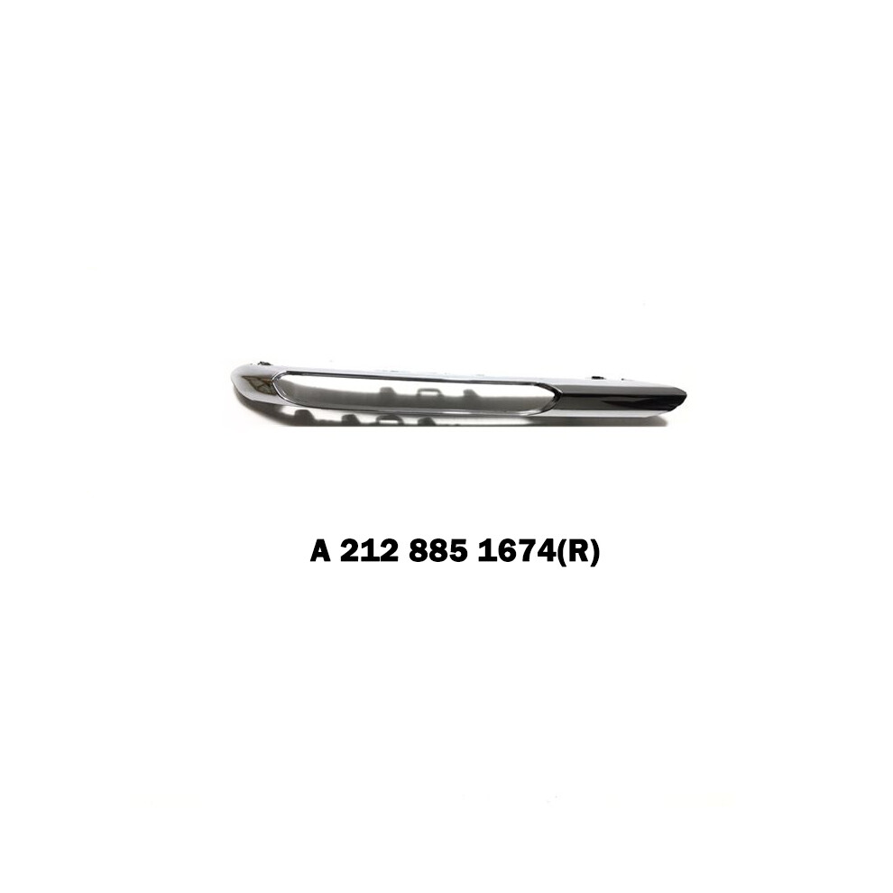 (A2128851674) Fog Lamp Frame Chrome Front Lower Grill For Mercedes Benz E Class W212 9160443692369