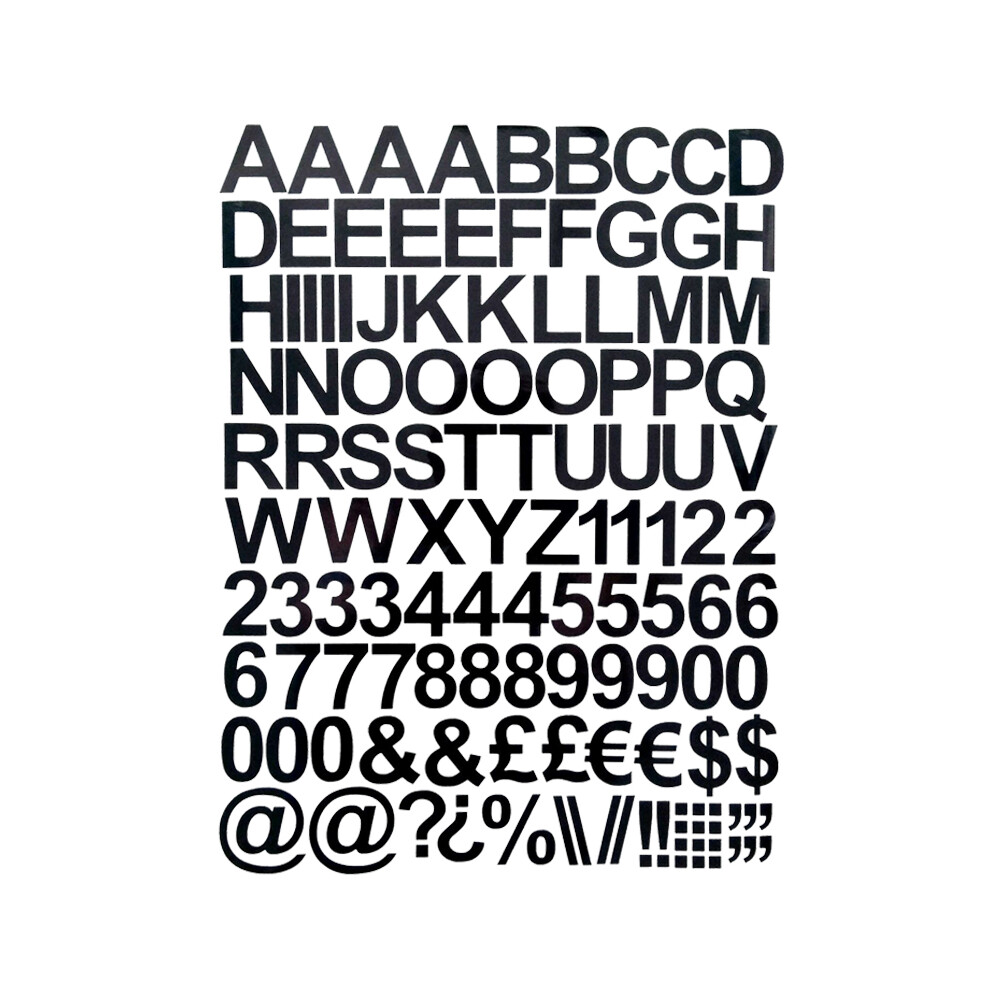 (, 3Inch) Self Adhesive Vinyl Letters & Numbers Upper Stickers Car Sticker White 9160443703805