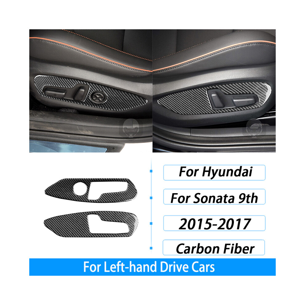 (26) For Hyundai Sonata 9Th 2015-2017 Carbon Fiber Gear Shift Window Lift Cd Storage Box Panel Suit Car Interior Decoration 9160443725449