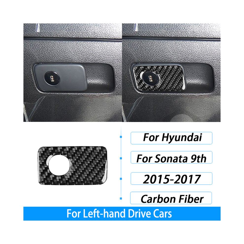 (40) For Hyundai Sonata 9th 2015-2017 Carbon Fiber Gear Shift Window Lift CD Storage Box Panel Suit Car Interior Decoration-image-OPC-PGD6VRC-NEW