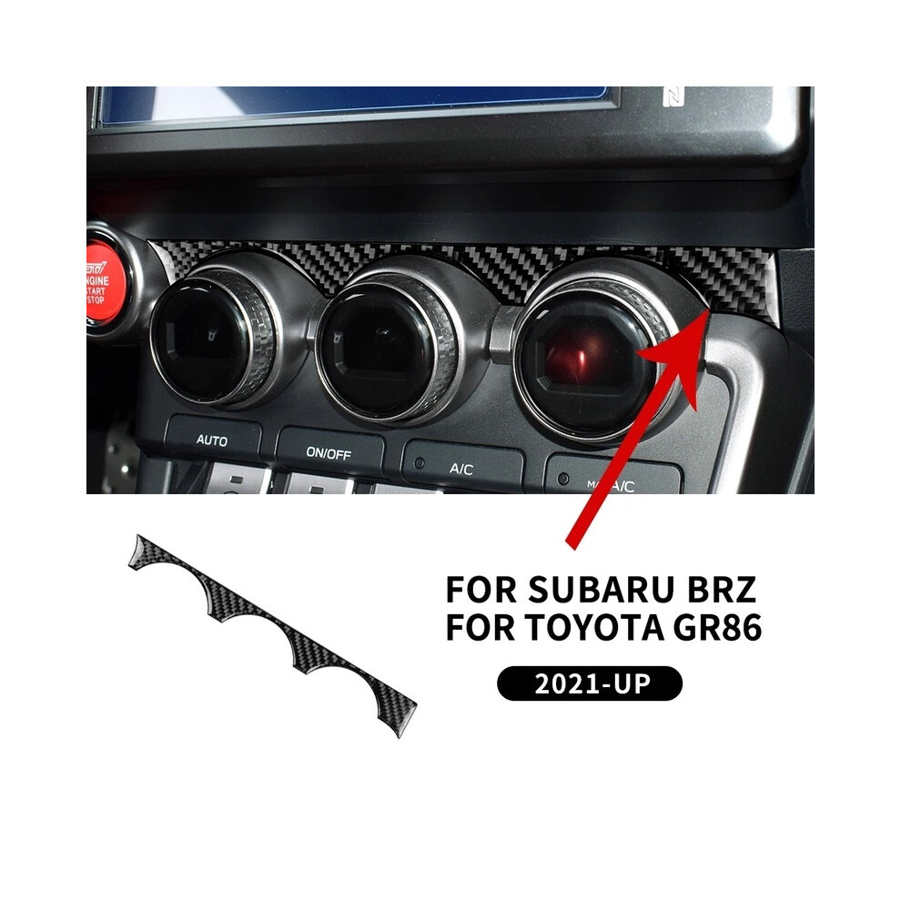 (Up For Rhd) Real Soft Carbon Fiber Sticker For Subaru Brz Toyota Gr86 2021 2022 2023 2024 Interior Trim For Rhd Lhd Decorative Black 9160443710957