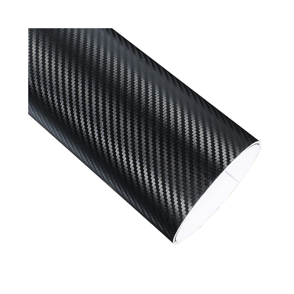 (3D Carbon 200X50 Cm) Carbon Fiber Vinyl Wrap Film Car Wrapping Foil Console Computer Laptop Skin Phone Cover Motorcycle Accsesories Black 9160443706257