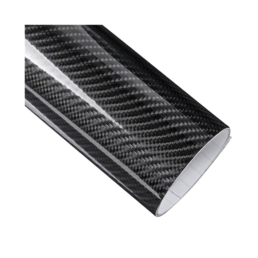 (5D Carbon 152X30 Cm) Carbon Fiber Vinyl Wrap Film Car Wrapping Foil Console Computer Laptop Skin Phone Cover Motorcycle Accsesories Black 9160443705373