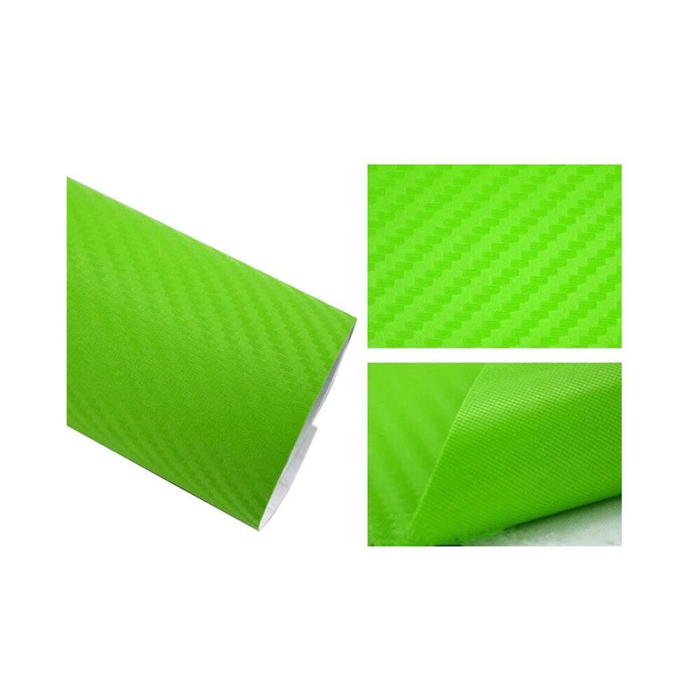 (Green, 127cmx10cm) 3D Carbon Fiber Vinyl Car Wrap Sheet Roll Film Car Sticker Motorcycle Decals Car Styling Interior Accessorie-image-OPC-PGD6VXD-NEW