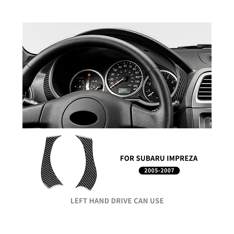 (Lhd Dashboard Bk) Real Soft Carbon Fiber Sticker For Subaru Impreza 2005 2006 2007 Gear Shift Panel Outlet Vent Cd Frame Interior Accessories 9160443703225