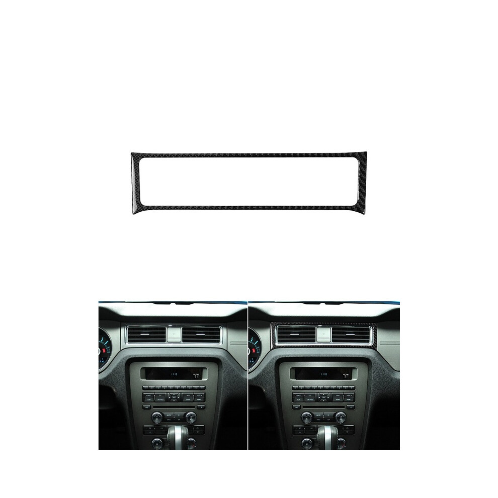 (Central Air Outlet) Automotive Carbon Fiber Stickers Are Suitable For Ford Mustang 2009, 2010, 2011, 2012, 2013 Automotive Interior Black 9160443707803