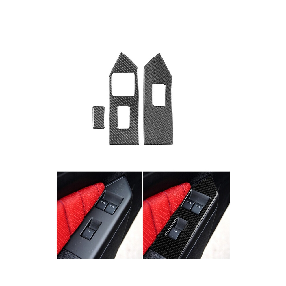 (Window Lift) Automotive Carbon Fiber Stickers Are Suitable For Ford Mustang 2009, 2010, 2011, 2012, 2013 Automotive Interior Black 9160443710247