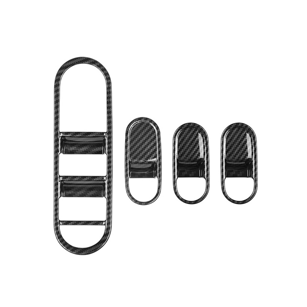 Car Carbon Fiber Window Glass Lift Button Switch Cover Trim Door Armrest Panel For Hyundai Aini Krypton 5 Ioniq 2022+ 9160443713934