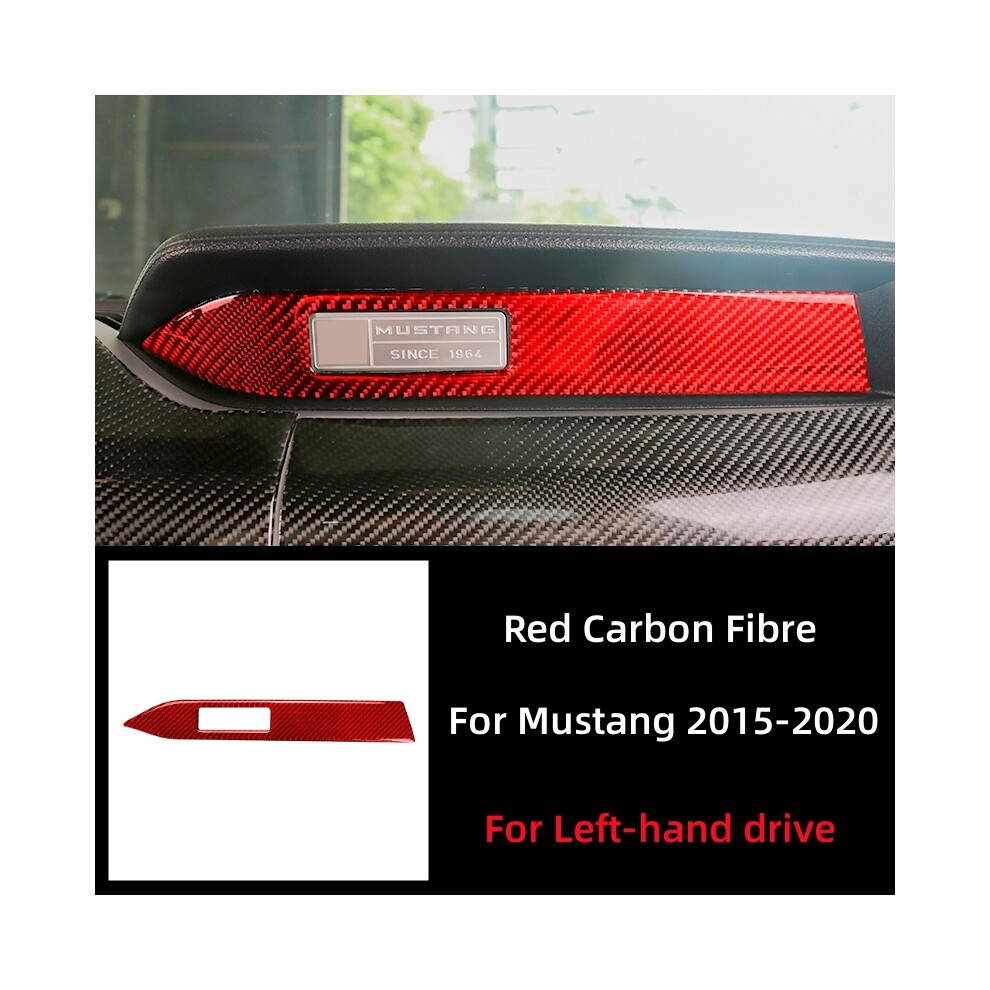 (Red(Lhd)) For Ford Mustang 2015-2021 Car Accessories Carbon Fiber Interior Car Dashboard Decoration Strip Sticker Car Styling Red 9160443708398
