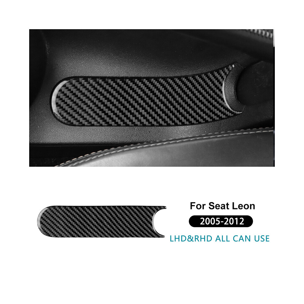Photos - Other Electrical Equipment MAXPOWER  Real Soft Carbon Fiber Sticker For Seat Leon MK1 2005 2006 2007 2008 2009  2011 2012 Car Handbrake Panel  2010(Black Carbon)