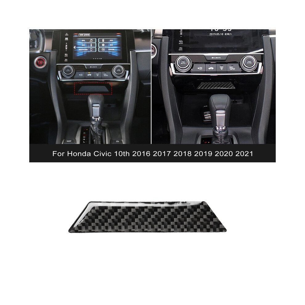 Real Carbon Fiber Sticker For Honda Civic 10Th 2016 2017 2018 2019 2020 2021 Storage Box Interior Trim Rhd Lhd Accessories 9160443698798