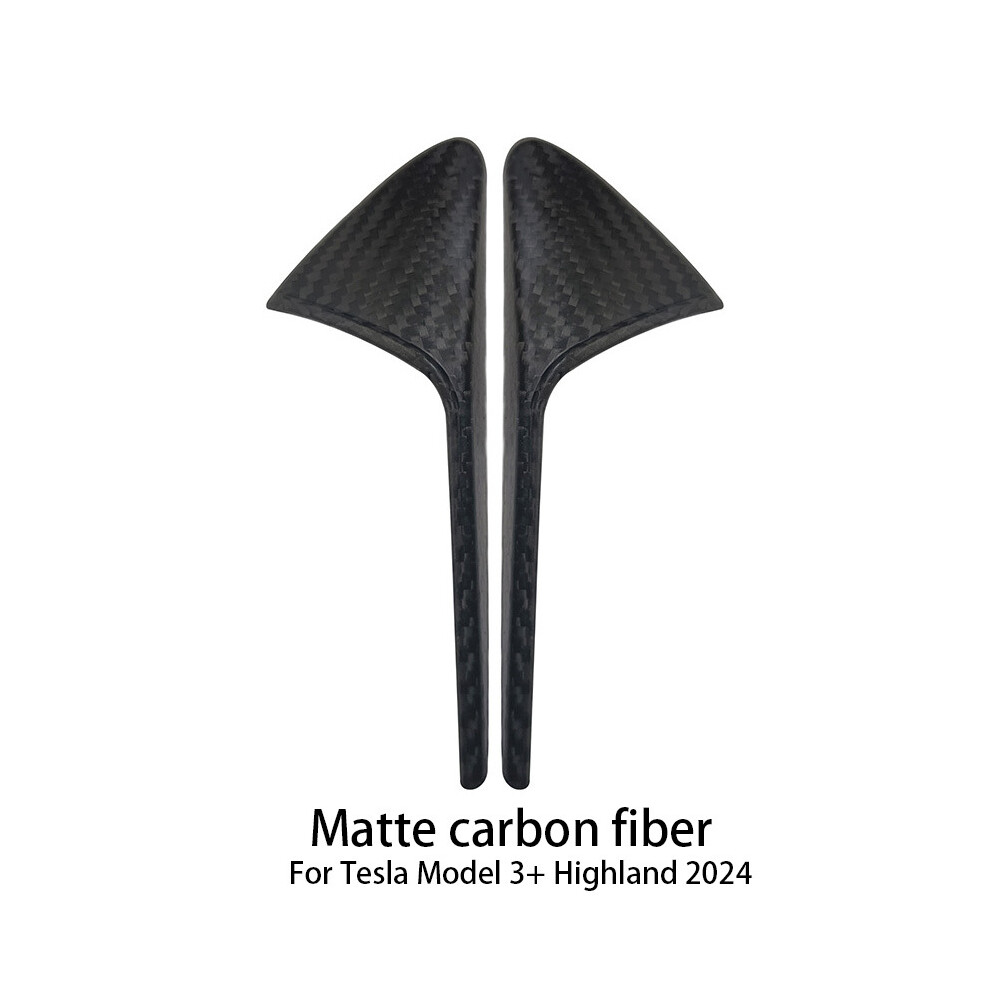 (Matte Carbon Fiber) Real Carbon Fiber Side Camera Cover For Tesla Turn Signal Trim Cover Exterior Accessories 9160443721861
