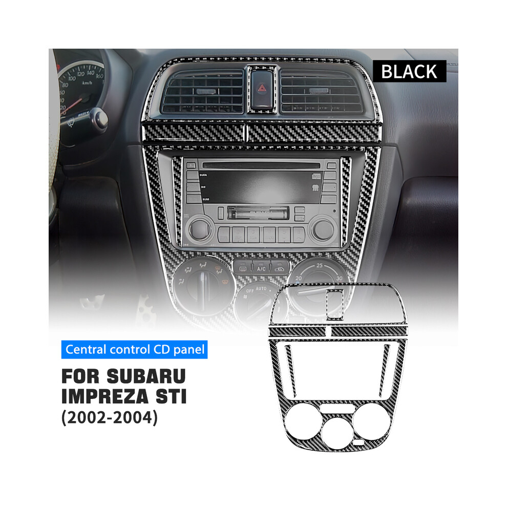 (Multimedia Panel) Real Soft Carbon Fiber Sticker For Subaru Impreza Sti 2002 2003 2004 Car Interior Accessories Central Control Multimedia 9160443717147