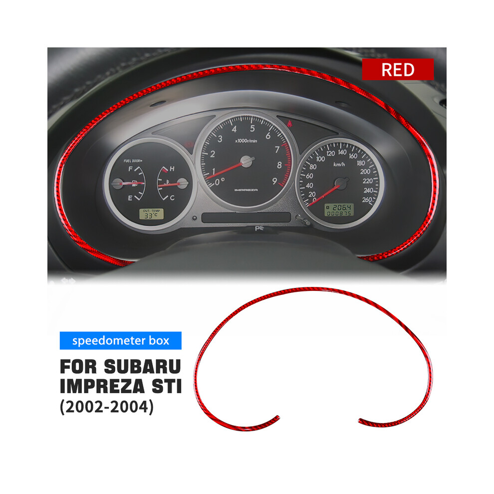 (Speedometer Box2) Real Soft Carbon Fiber Sticker For Subaru Impreza Sti 2002 2003 2004 Car Interior Accessories Central Control Multimedia 9160443707841