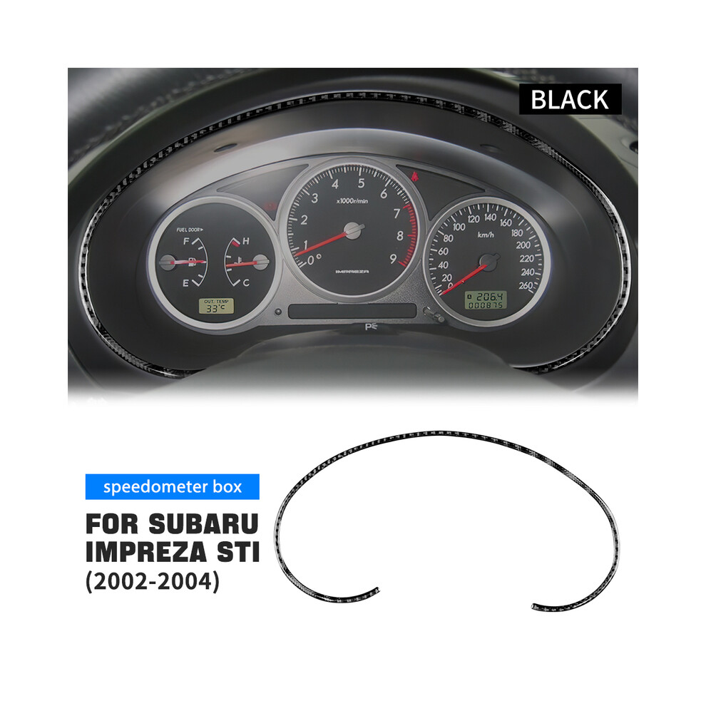 (Speedometer Box) Real Soft Carbon Fiber Sticker For Subaru Impreza Sti 2002 2003 2004 Car Interior Accessories Central Control Multimedia 9160443707858
