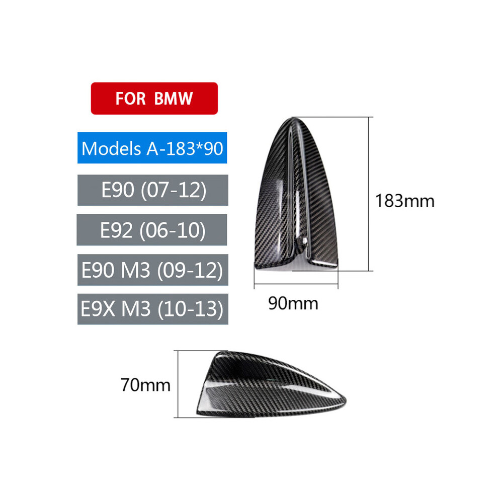 (Model A-183) Real Carbon Fiber Shark Fin Antenna Cover For Bmw E90 E92 F20 F30 F10 F34 G30 G20 F15 F16 F21 F45 F46 F01 F02 Antenna 9160443716942