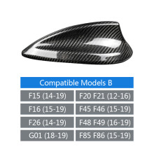 (Model B) Real Carbon Fiber Shark Fin Antenna Cover For BMW E90 E92 F20 F30 F10 F34 G30 G20 F15 F16 F21 F45 F46 F01 F02 Antenna
