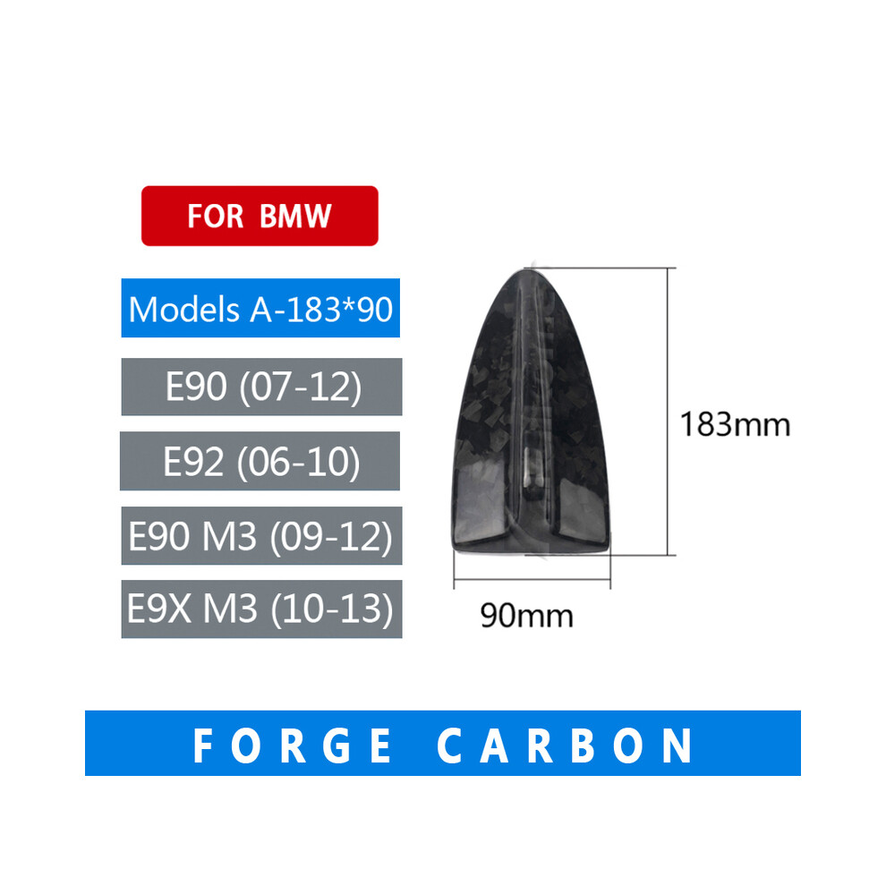 (Model A-183-Forge) Real Carbon Fiber Shark Fin Antenna Cover For Bmw E90 E92 F20 F30 F10 F34 G30 G20 F15 F16 F21 F45 F46 F01 F02 Antenna 9160443717017