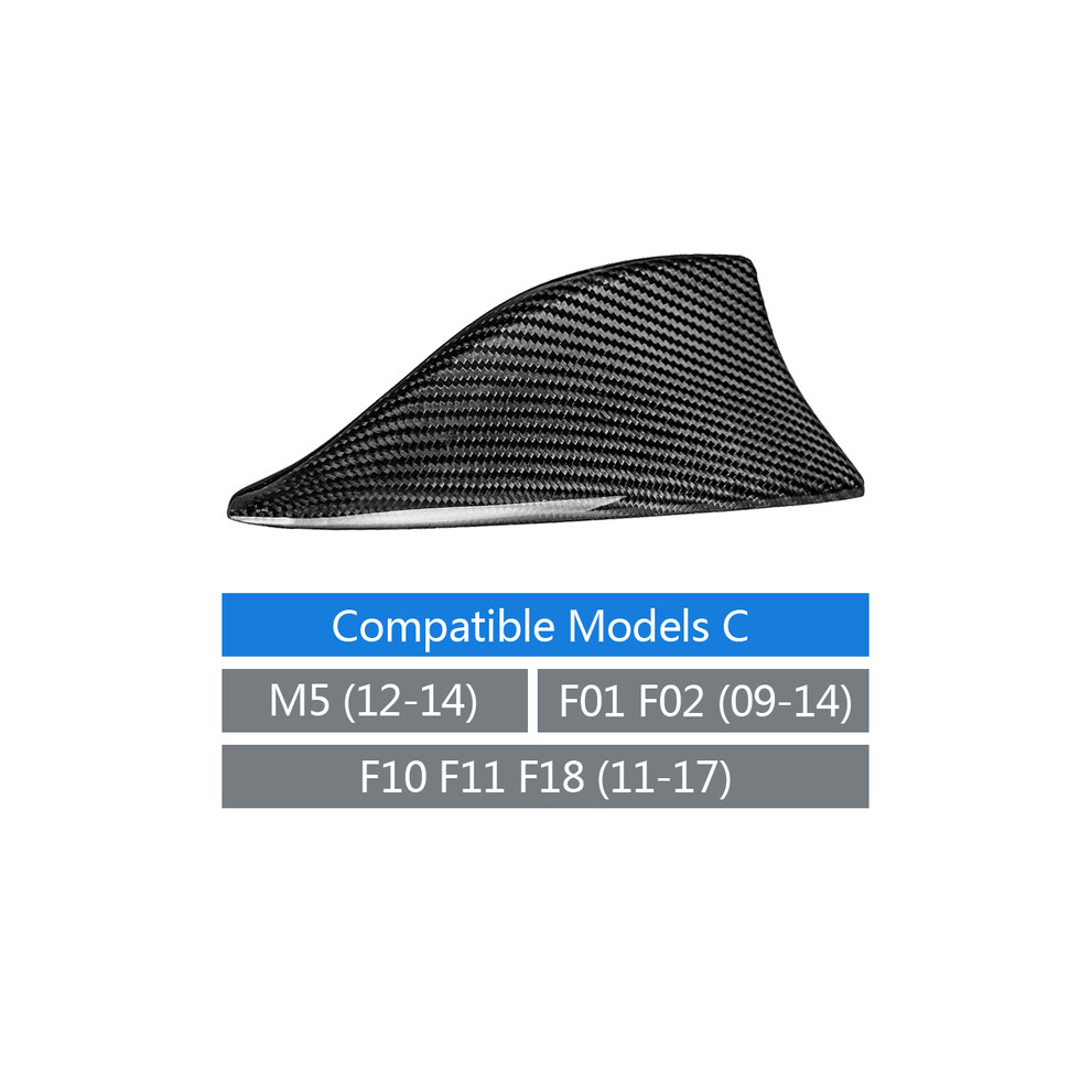 (Model C) Real Carbon Fiber Shark Fin Antenna Cover For Bmw E90 E92 F20 F30 F10 F34 G30 G20 F15 F16 F21 F45 F46 F01 F02 Antenna 9160443716959