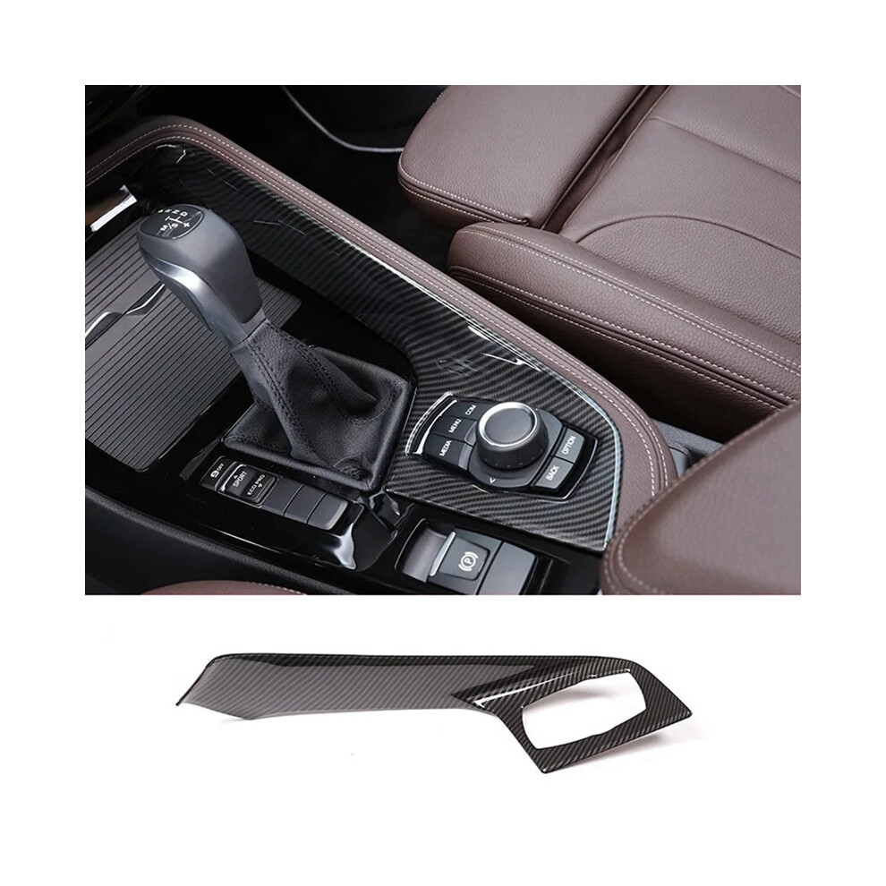 (Carbon Fiber) Center Console Multimedia Panel Cover Trim Accessories For Bmw X1 F48 2016-2021 Lhd Abs Carbon Fiber 9160443719547