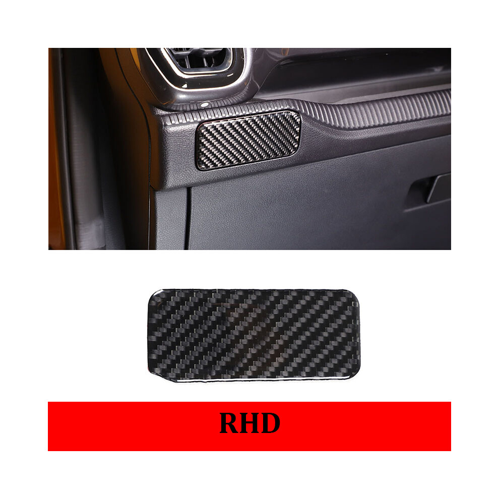 (Rhd) Soft Carbon Fiber Car Passenger Cup Holder Trim Sticker For Ford Ranger Raptor 2023-2024 Car Interior Accessories 9160443718083