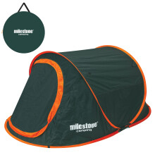 (1 Man Tent) Milestone Camping Pop-Up Tent with Portable Carry Bag