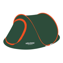(2 Man Tent) Milestone Camping Pop-Up Tent with Portable Carry Bag