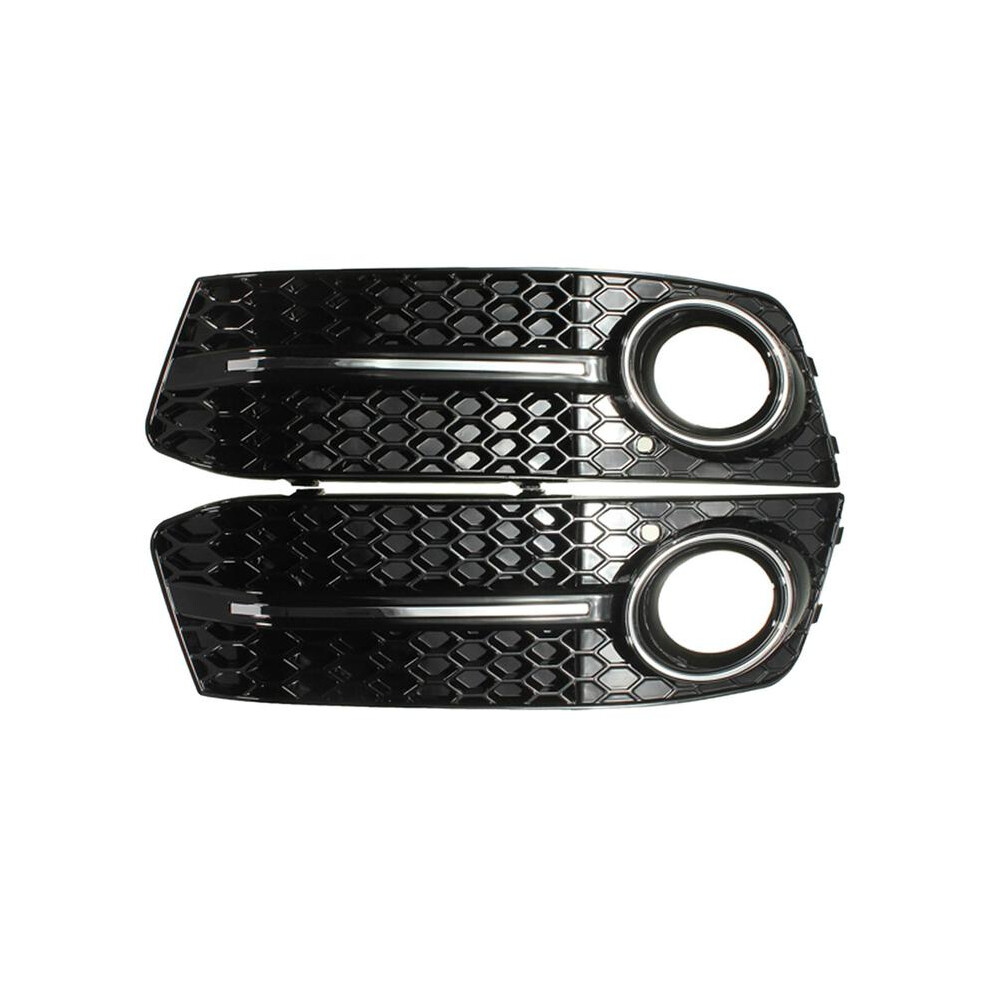 2Pcs Automotive Bumper Fog Cover Grille 8K0807681 For Audi A4 B8 Light 9160443690174
